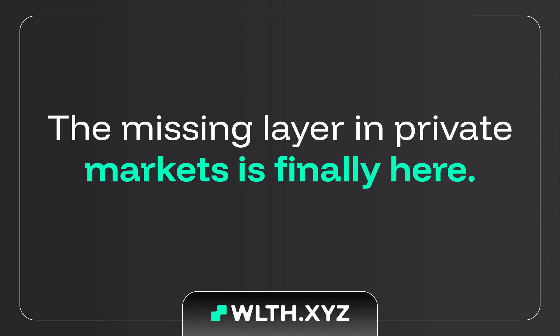 WLTH Marketplace: Bringing Liquidity to Private Market Investing